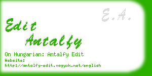 edit antalfy business card